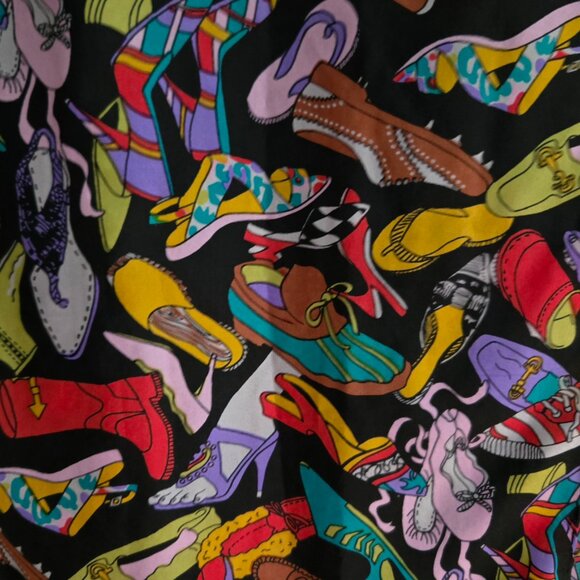 Shoe Print Long Neck or Head Scarf - Picture 2 of 5